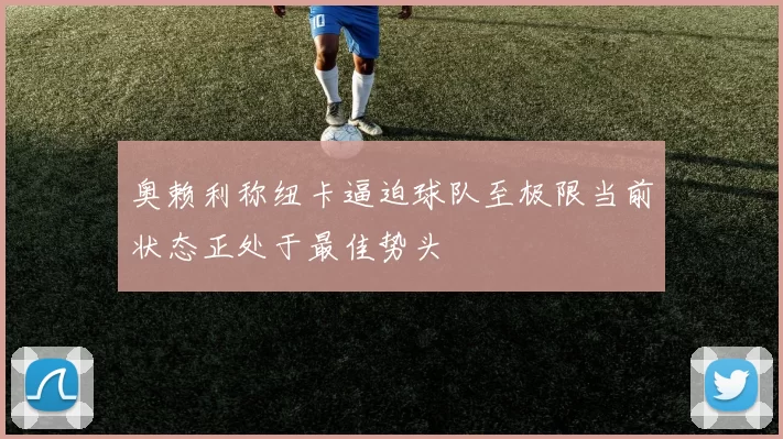 奥赖利称纽卡逼迫球队至极限当前状态正处于最佳势头